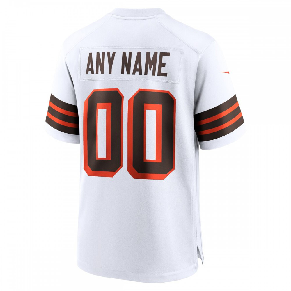 Cleveland Browns Nike 1946 Collection Alternate Custom Jersey - White-FF04   NFL 