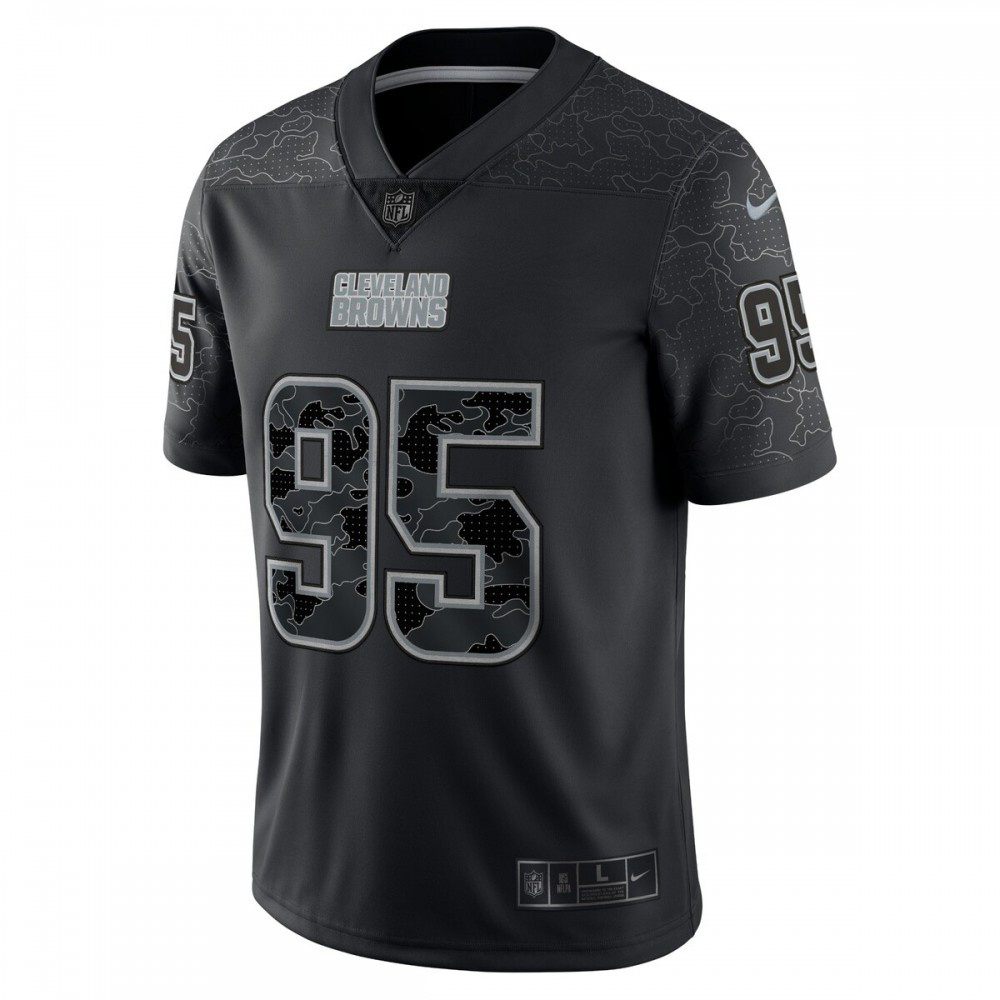 Myles Garrett Cleveland Browns Nike RFLCTV Limited Jersey - Black-FF04   NFL 