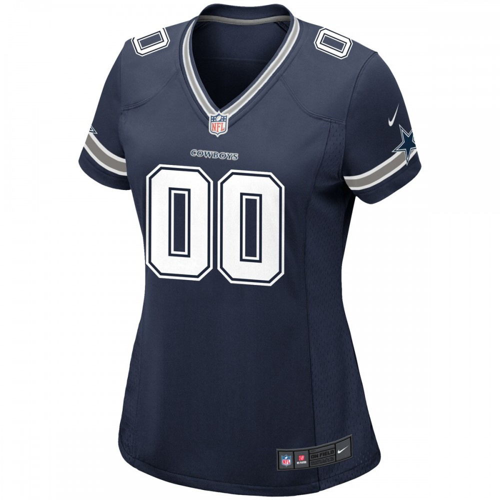 Dallas Cowboys Nike Women's Custom Game Jersey - Navy-FF04   NFL 
