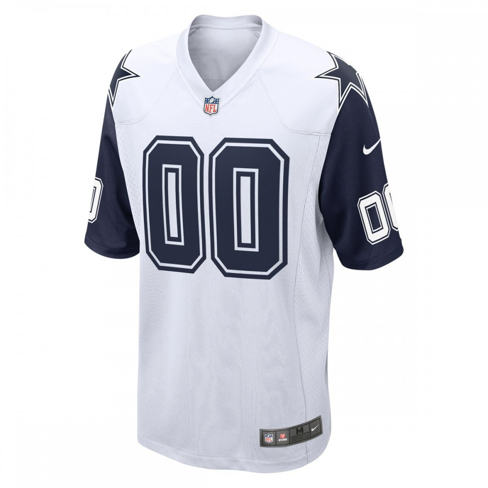 Dallas Cowboys Nike Alternate Custom Game Jersey - White-FF04   NFL 