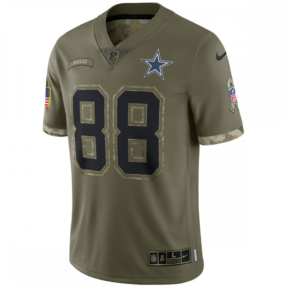CeeDee Lamb Dallas Cowboys Nike 2022 Salute To Service Limited Jersey - Olive-FF04   NFL 