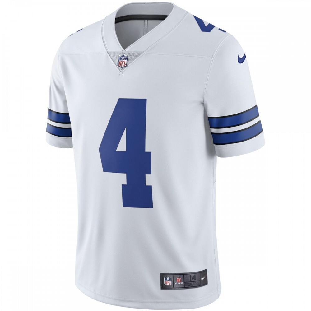 Dak Prescott Dallas Cowboys Nike Vapor Limited Player Jersey - White-FF04   NFL 