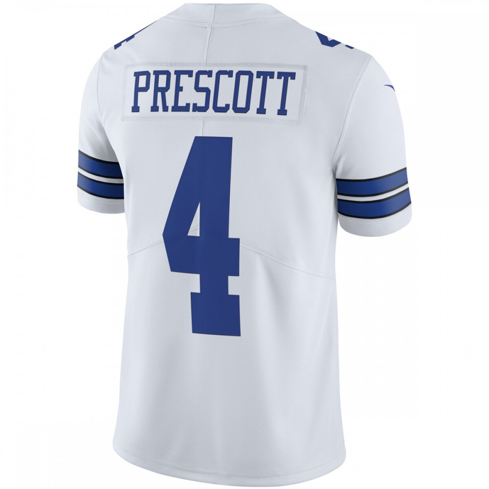 Dak Prescott Dallas Cowboys Nike Vapor Limited Player Jersey - White-FF04   NFL 