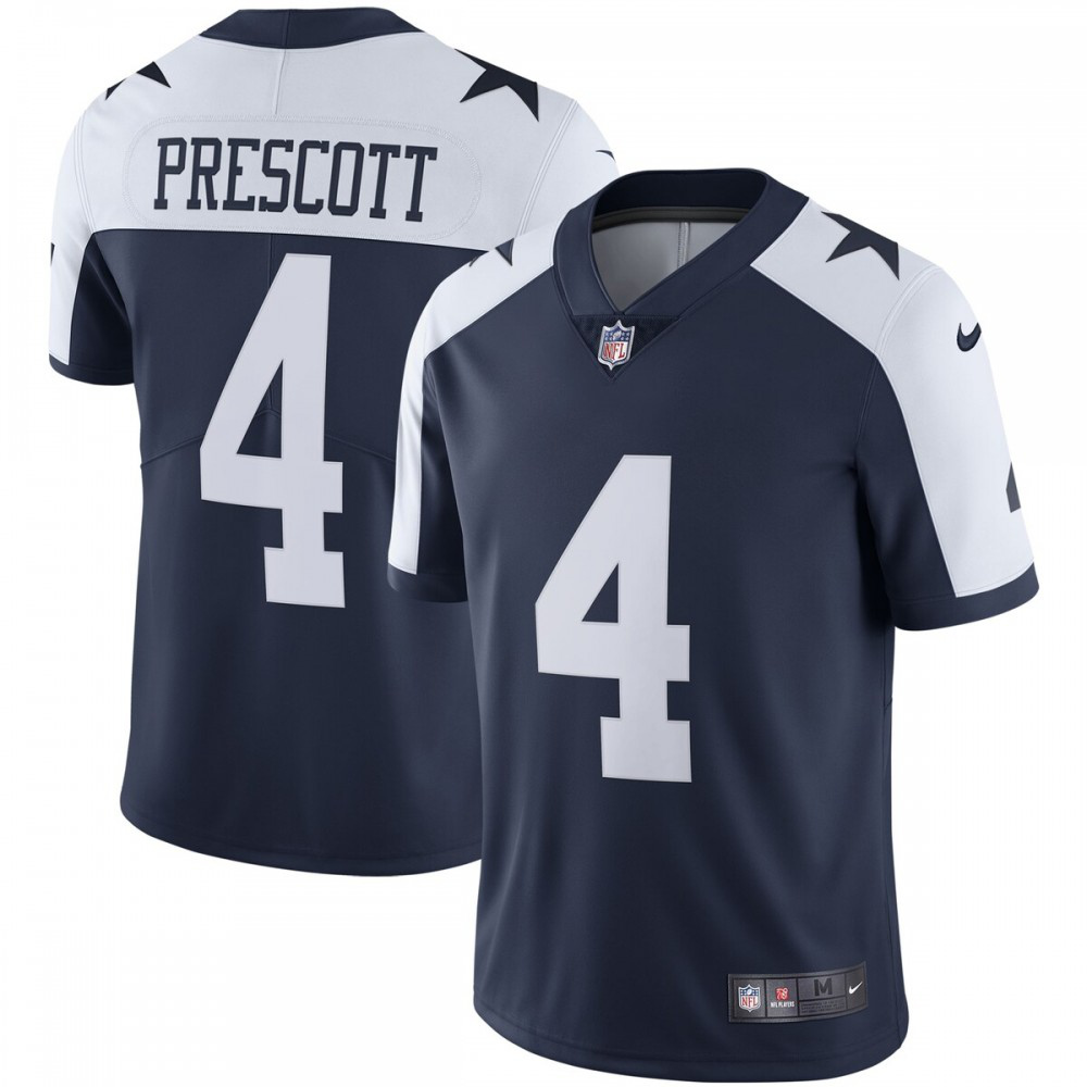 Dak Prescott Dallas Cowboys Nike Alternate Vapor Limited Jersey - Navy-FF04   NFL 