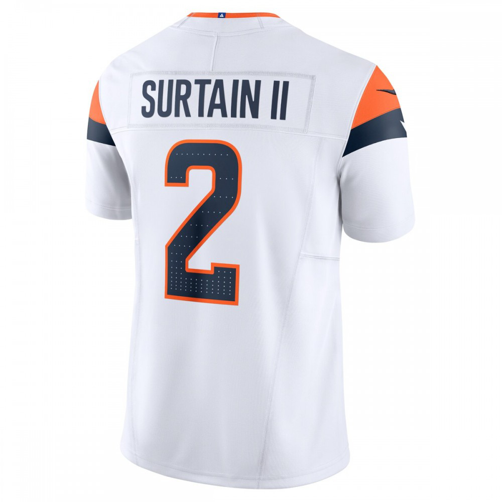 Patrick Surtain II Denver Broncos Nike Mile High Collection Vapor F.U.S.E. Limited Jersey - White-FF04   NFL 