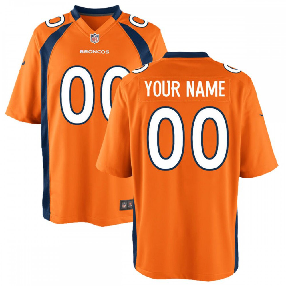 Denver Broncos Nike Youth Custom Game Jersey - Orange-FF04   NFL 