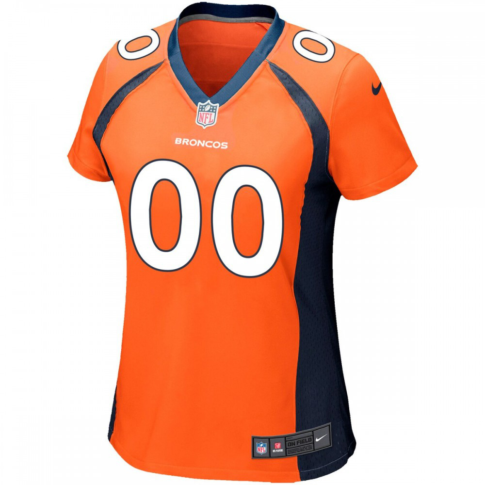 Denver Broncos Nike Women's Custom Game Jersey - Orange-FF04   NFL 