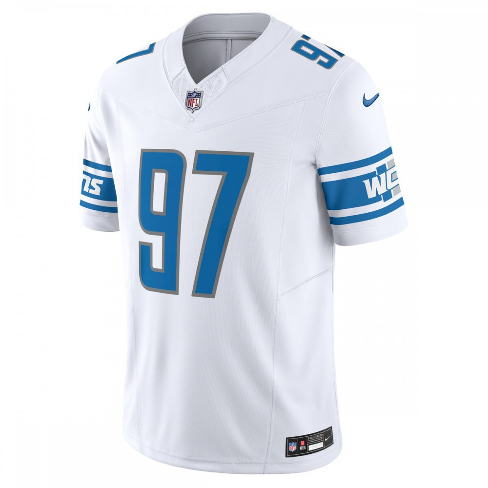 Aidan Hutchinson Detroit Lions Nike Vapor F.U.S.E. Limited Jersey - White-FF04   NFL 