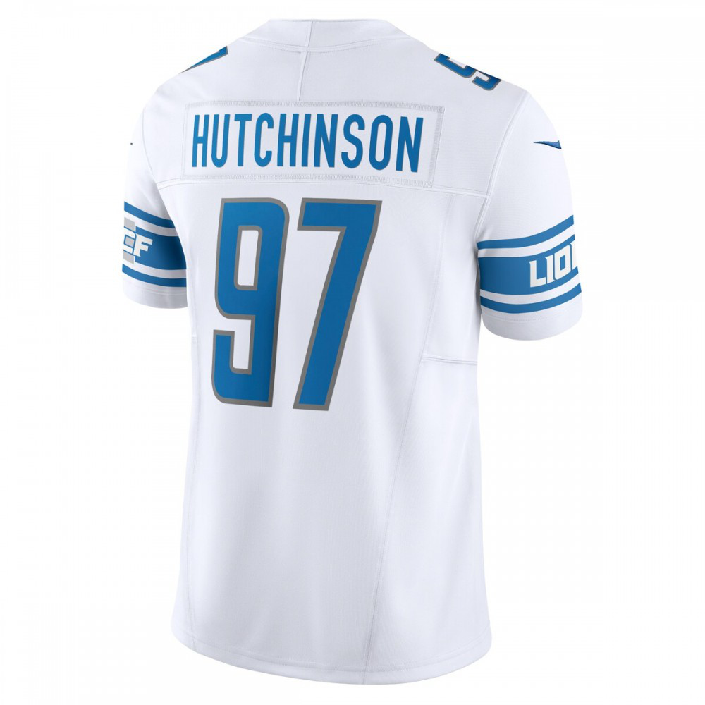 Aidan Hutchinson Detroit Lions Nike Vapor F.U.S.E. Limited Jersey - White-FF04   NFL 