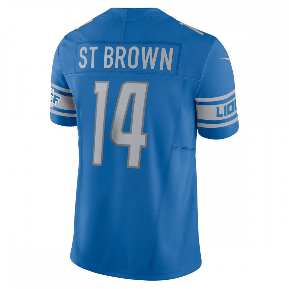 Amon-Ra St. Brown Detroit Lions Nike Vapor F.U.S.E. Limited Jersey - Blue-FF04   NFL 