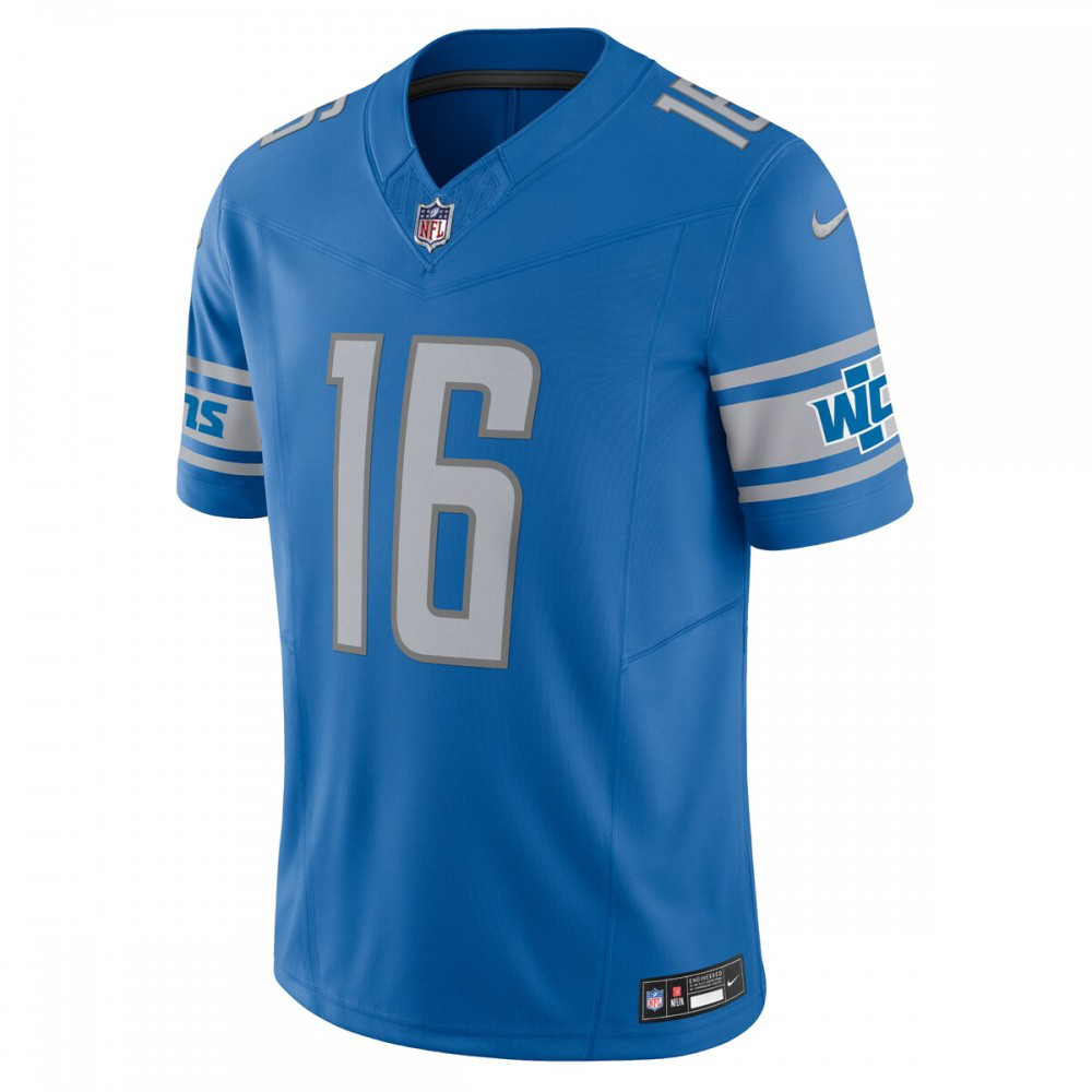 Jared Goff Detroit Lions Nike Vapor F.U.S.E. Limited Jersey - Blue-FF04   NFL 