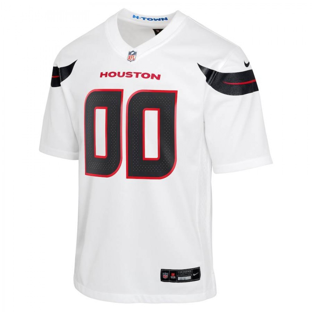 Houston Texans Nike Road Youth Custom Jersey - White-FF04   NFL 