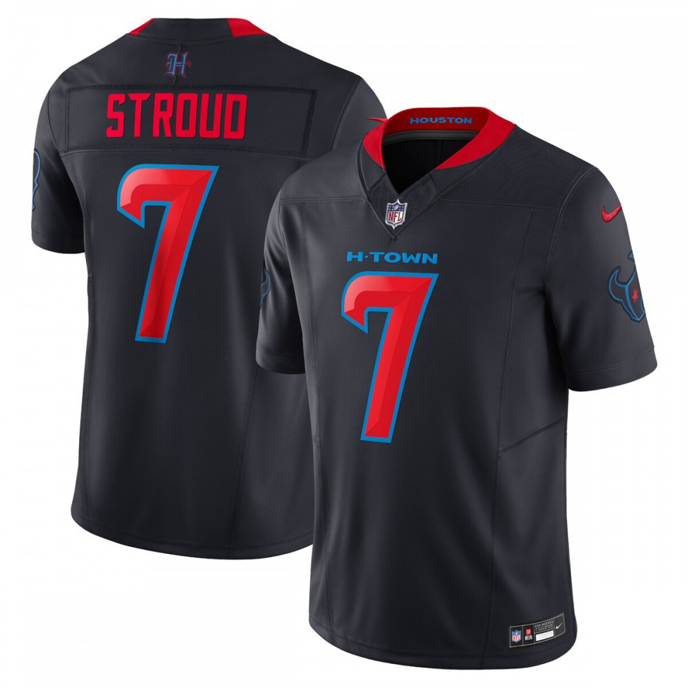 C.J. Stroud Houston Texans Nike 2nd Alternate Vapor F.U.S.E. Limited Jersey - Navy-FF04   NFL 