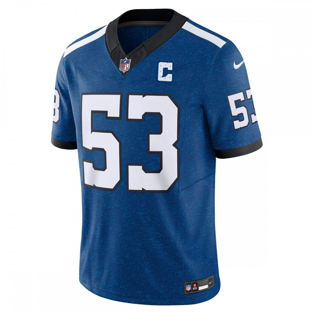 Shaquille Leonard Indianapolis Colts Nike Vapor F.U.S.E. Limited Jersey - Blue-FF04   NFL 