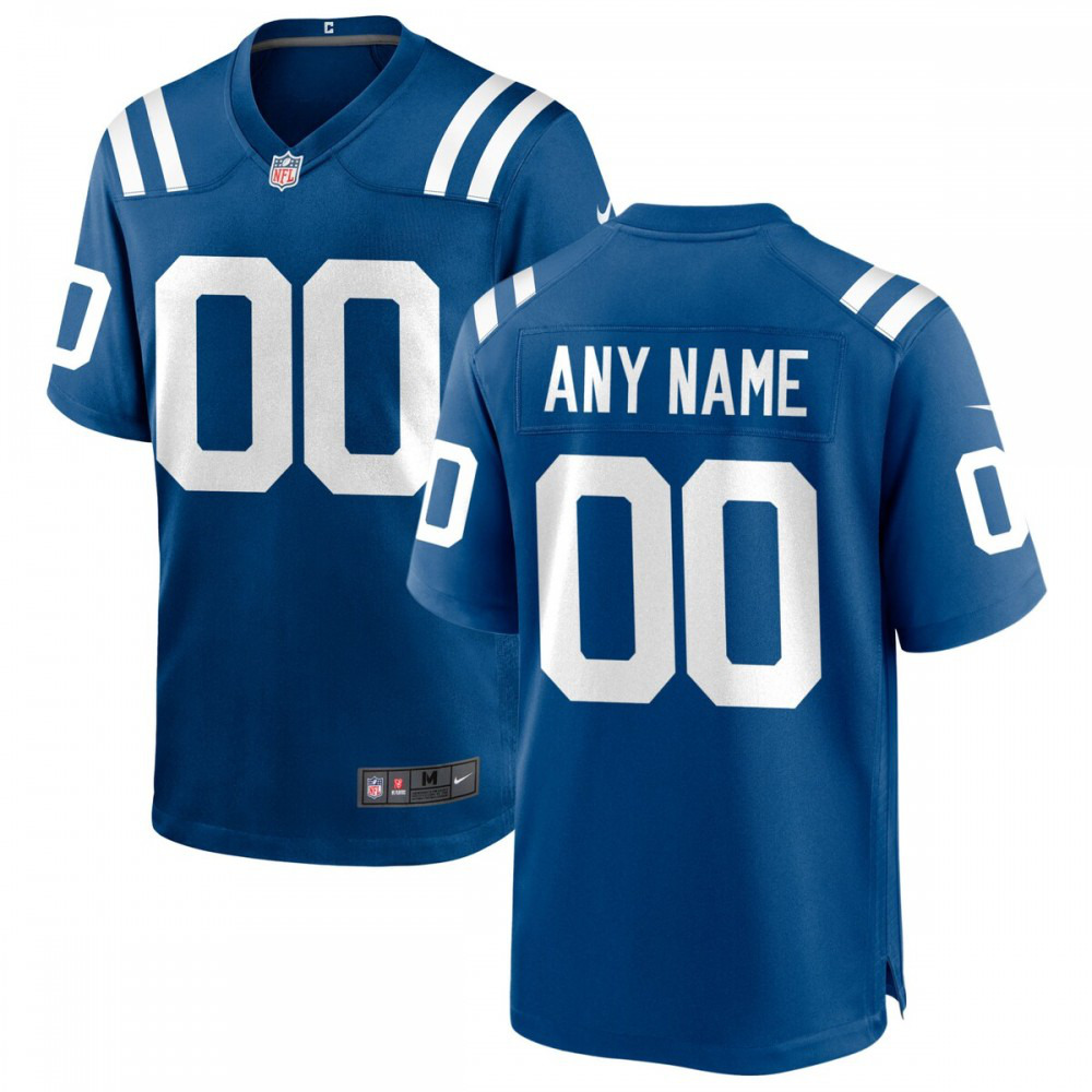 Nike Indianapolis Colts Custom Game Jersey - Royal-FF04   NFL 