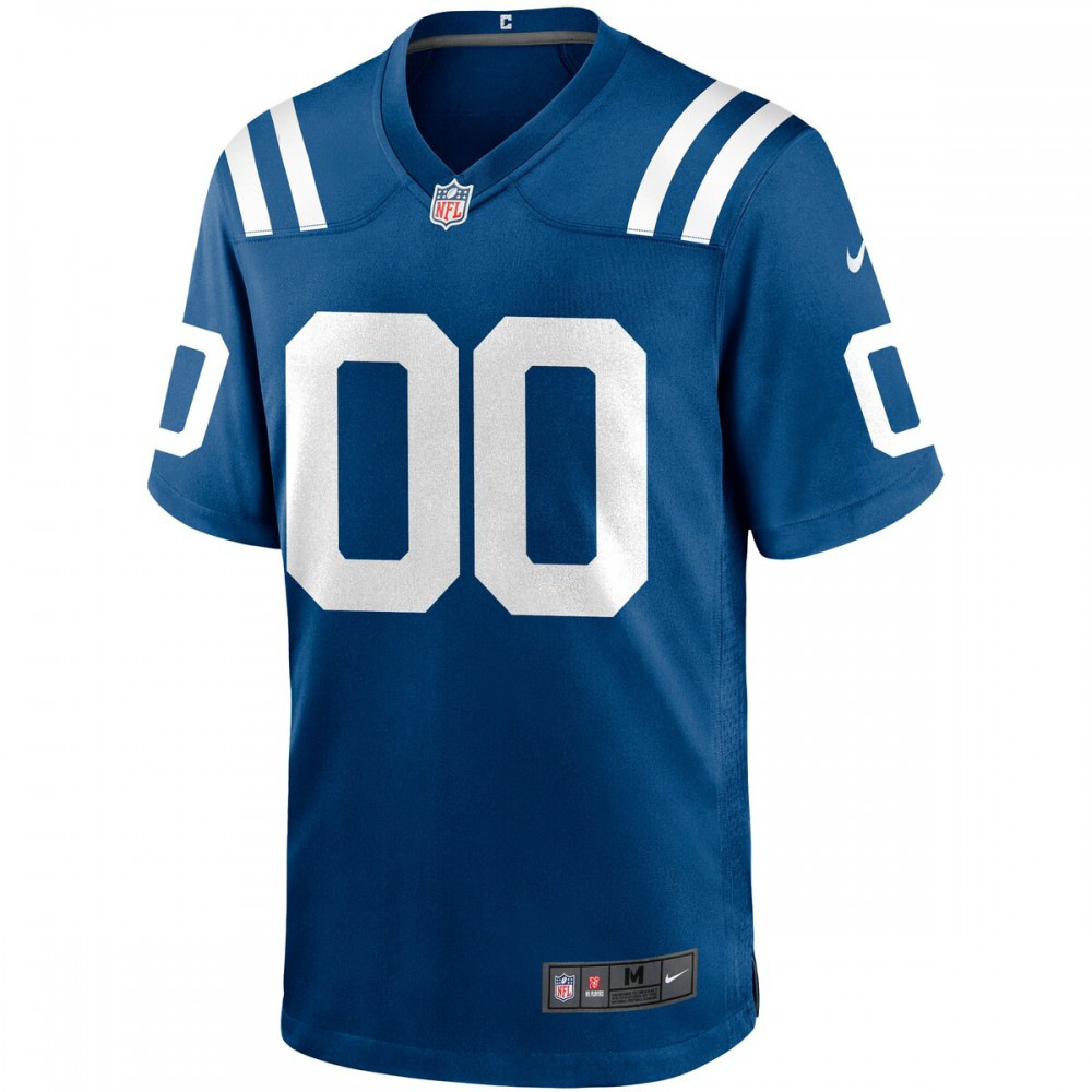 Nike Indianapolis Colts Custom Game Jersey - Royal-FF04   NFL 