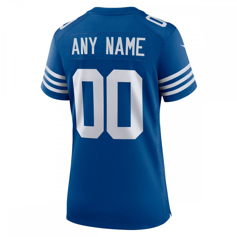 Indianapolis Colts Nike Women's Alternate Custom Jersey - Royal-FF04   NFL 