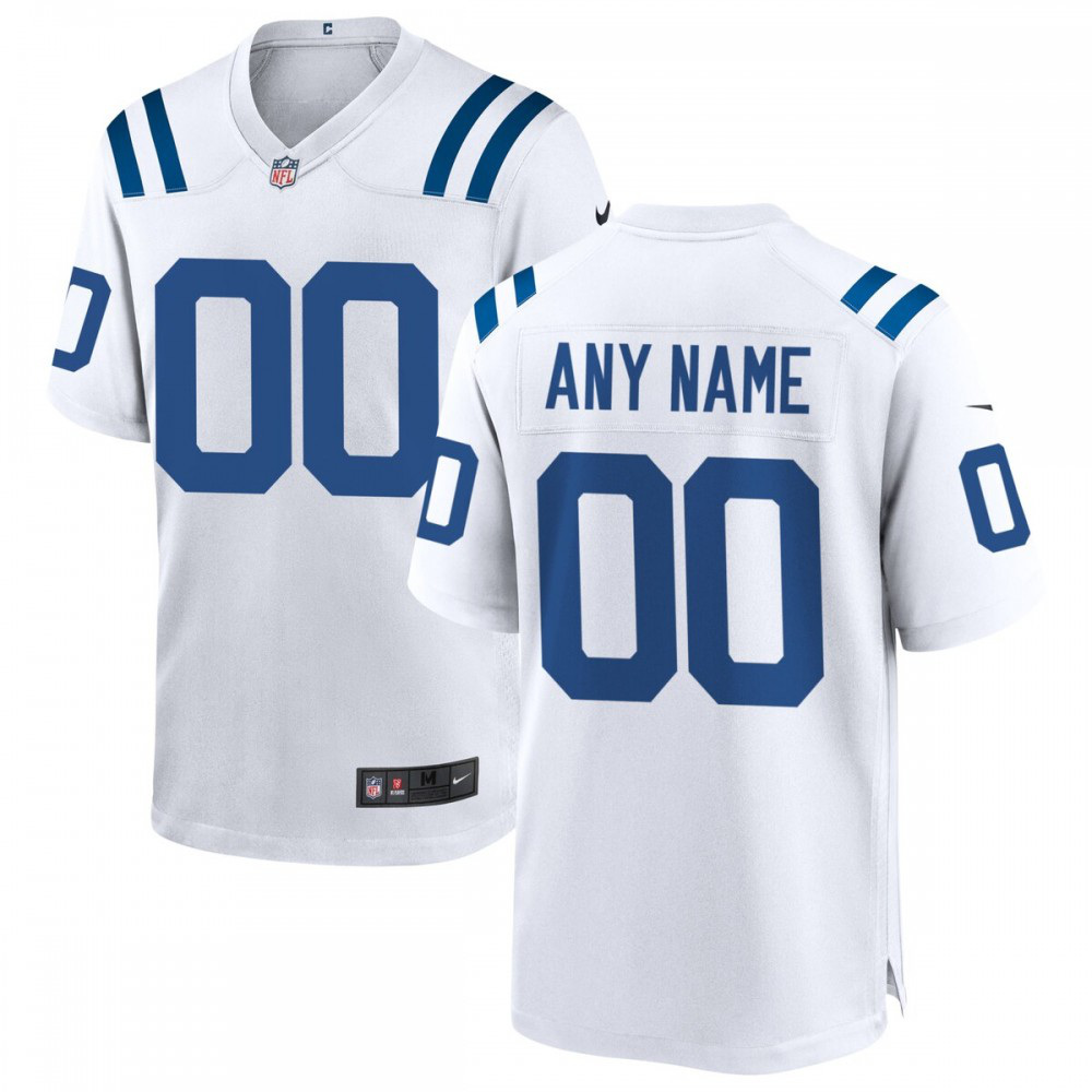 Indianapolis Colts Nike Custom Game Jersey - White-FF04   NFL 