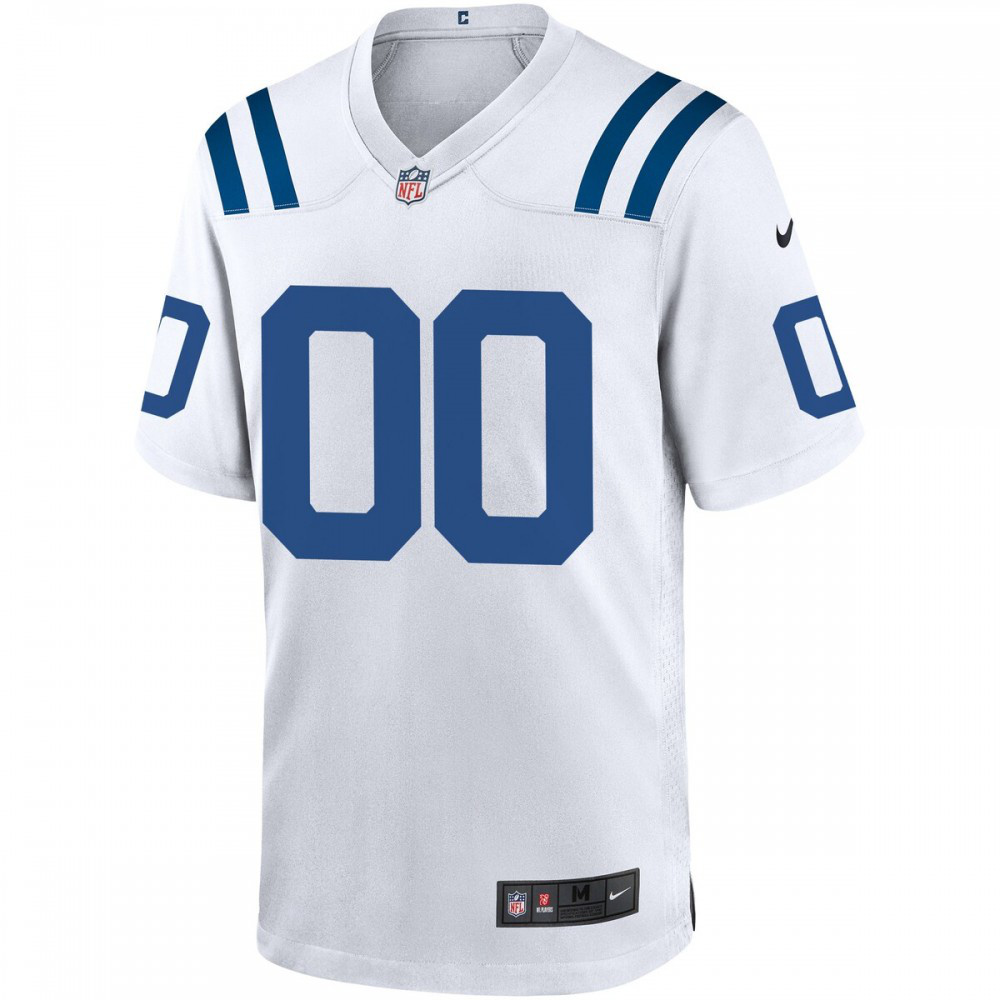 Indianapolis Colts Nike Custom Game Jersey - White-FF04   NFL 