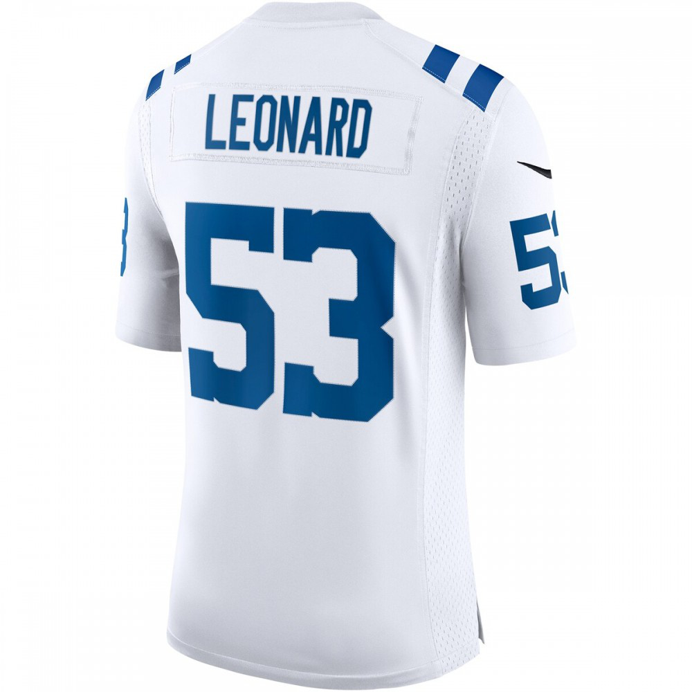 Shaquille Leonard Indianapolis Colts Nike Vapor Limited Jersey - White-FF04   NFL 