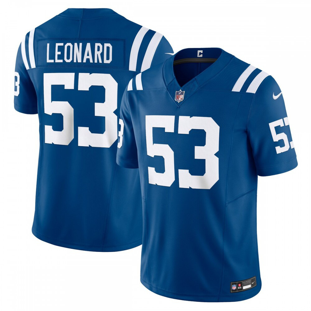 Shaquille Leonard Indianapolis Colts Nike Vapor F.U.S.E. Limited Jersey - Royal-FF04   NFL 