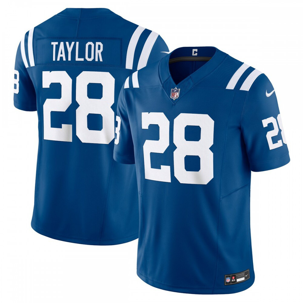 Jonathan Taylor Indianapolis Colts Nike Vapor F.U.S.E. Limited Jersey - Royal-FF04   NFL 