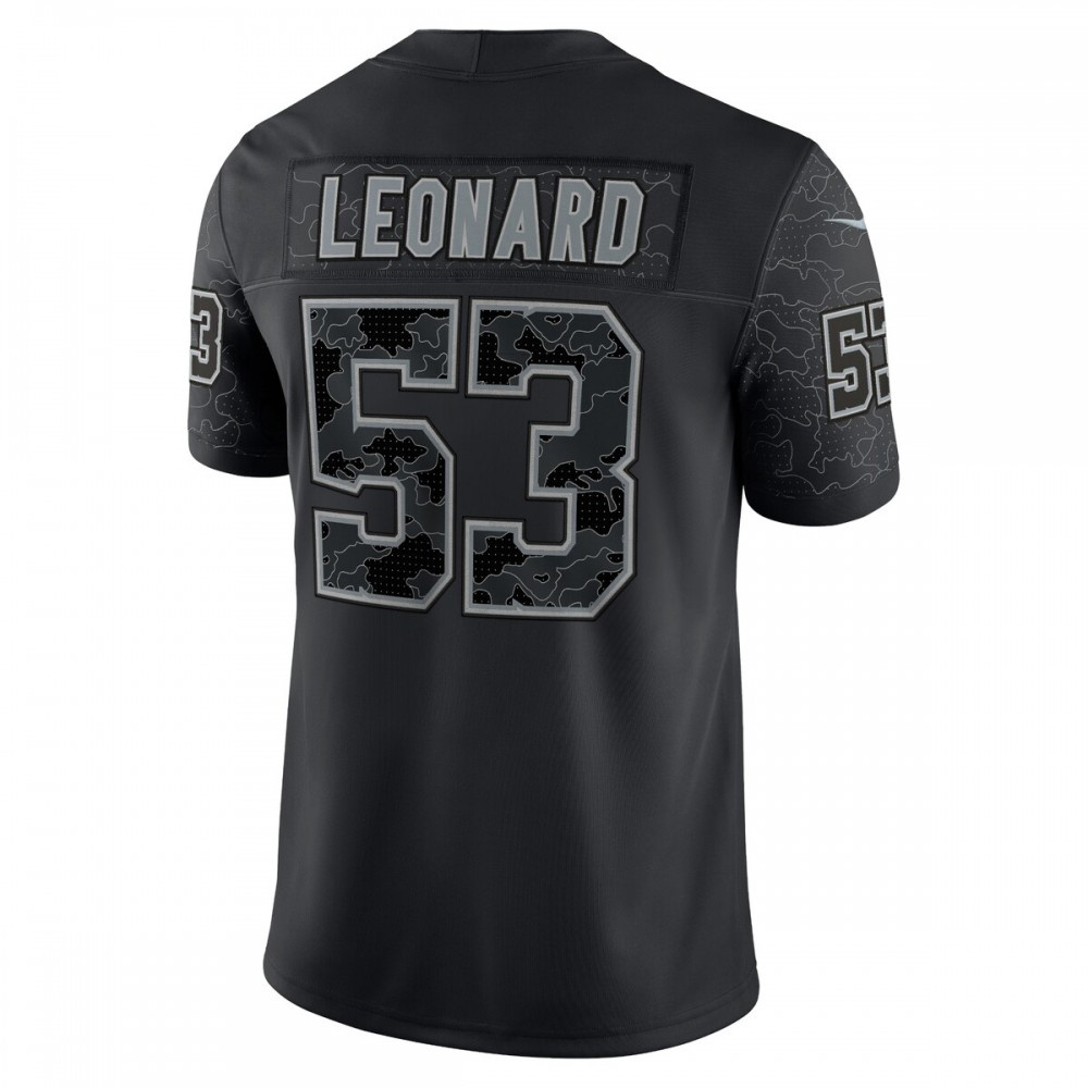 Shaquille Leonard Indianapolis Colts Nike RFLCTV Limited Jersey - Black-FF04   NFL 