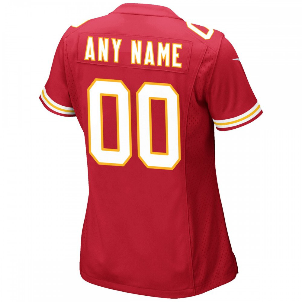 Kansas City Chiefs Nike Women's Custom Game Jersey - Red-FF04   NFL 