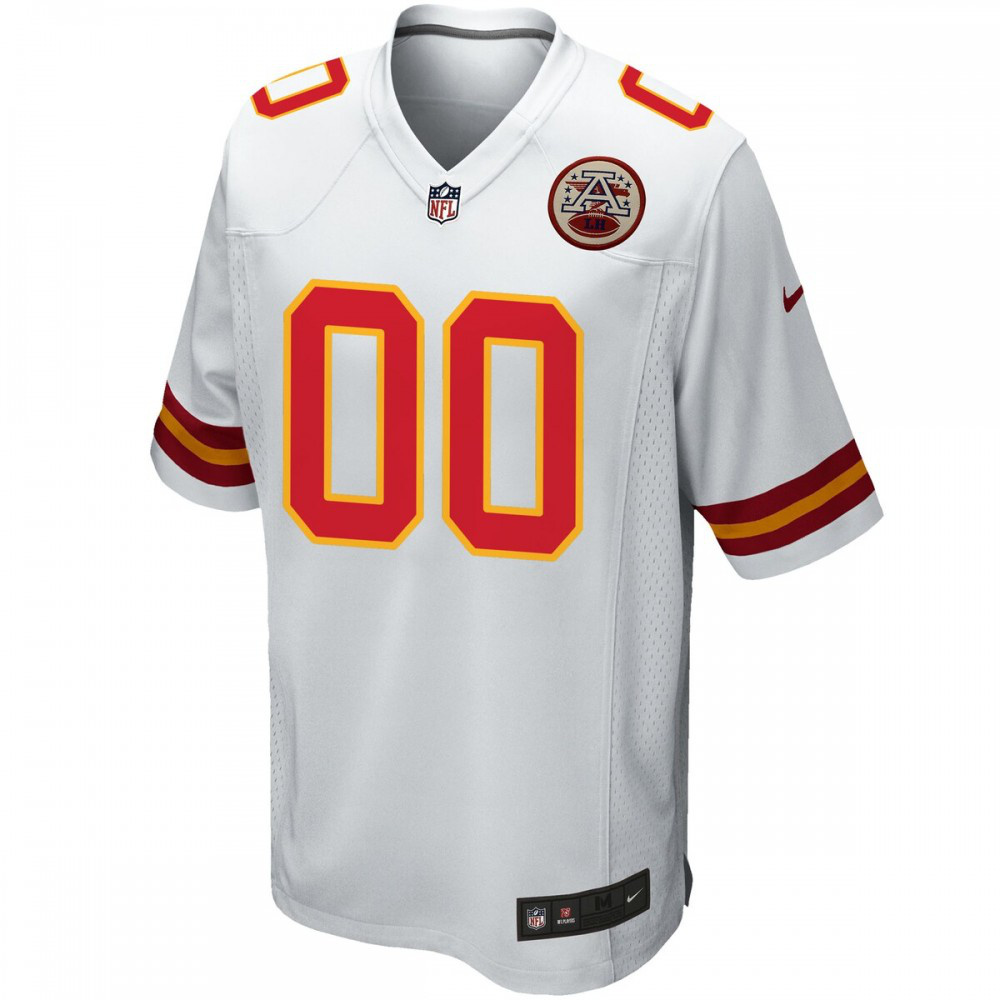 Kansas City Chiefs Nike Custom Game Jersey - White-FF04   NFL 