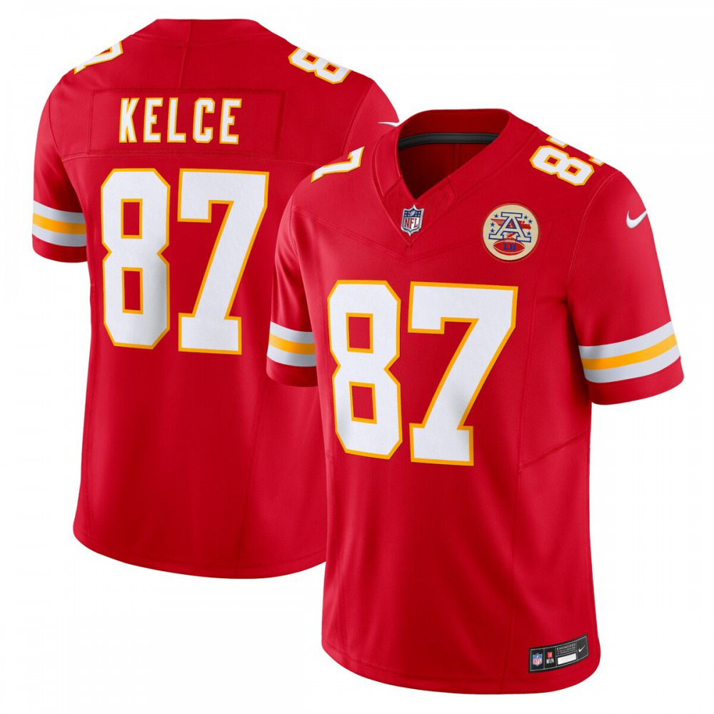 Travis Kelce Kansas City Chiefs Nike Vapor F.U.S.E. Limited Jersey - Red-FF04   NFL 