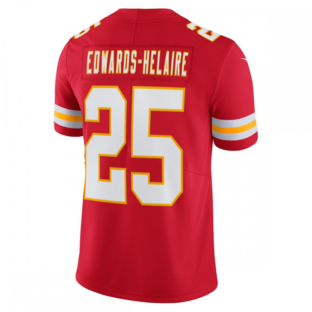 Clyde Edwards-Helaire Kansas City Chiefs Nike Vapor Limited Jersey - Red-FF04   NFL 