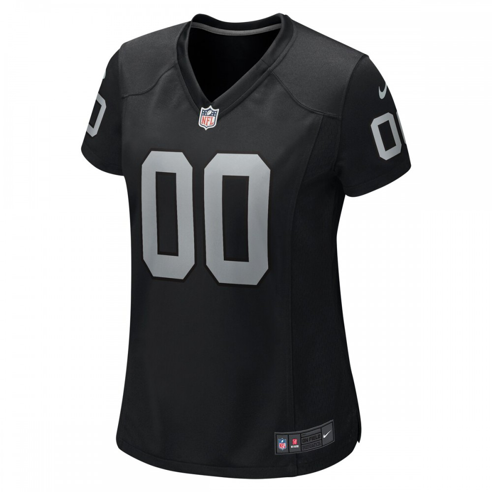 Las Vegas Raiders Nike Women's Custom Game Jersey - Black-FF04   NFL 