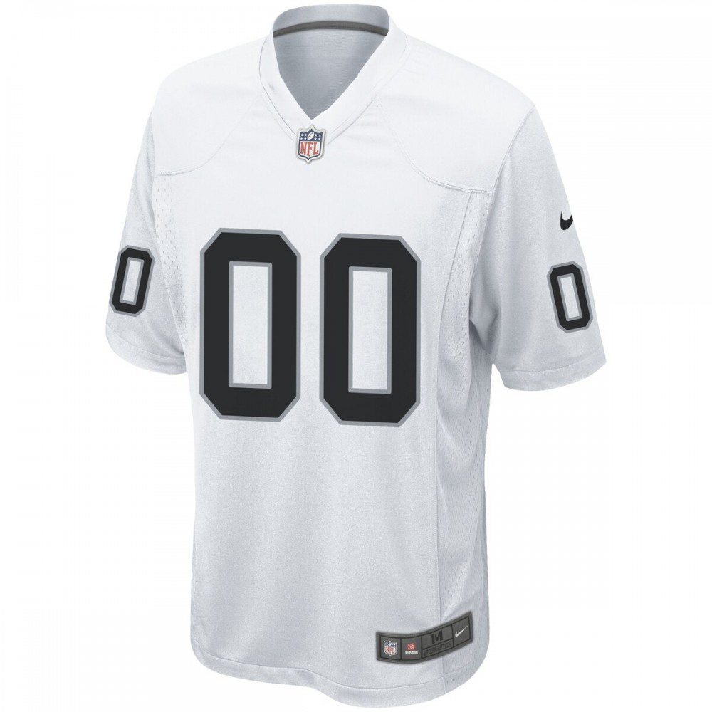 Las Vegas Raiders Nike Custom Game Jersey - White-FF04   NFL 
