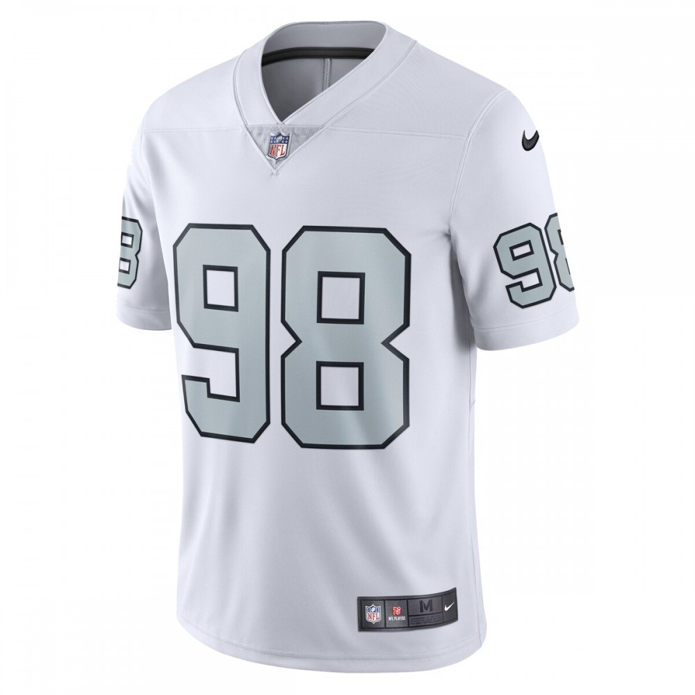 Maxx Crosby Las Vegas Raiders Nike Alternate Vapor Limited Jersey - White-FF04   NFL 