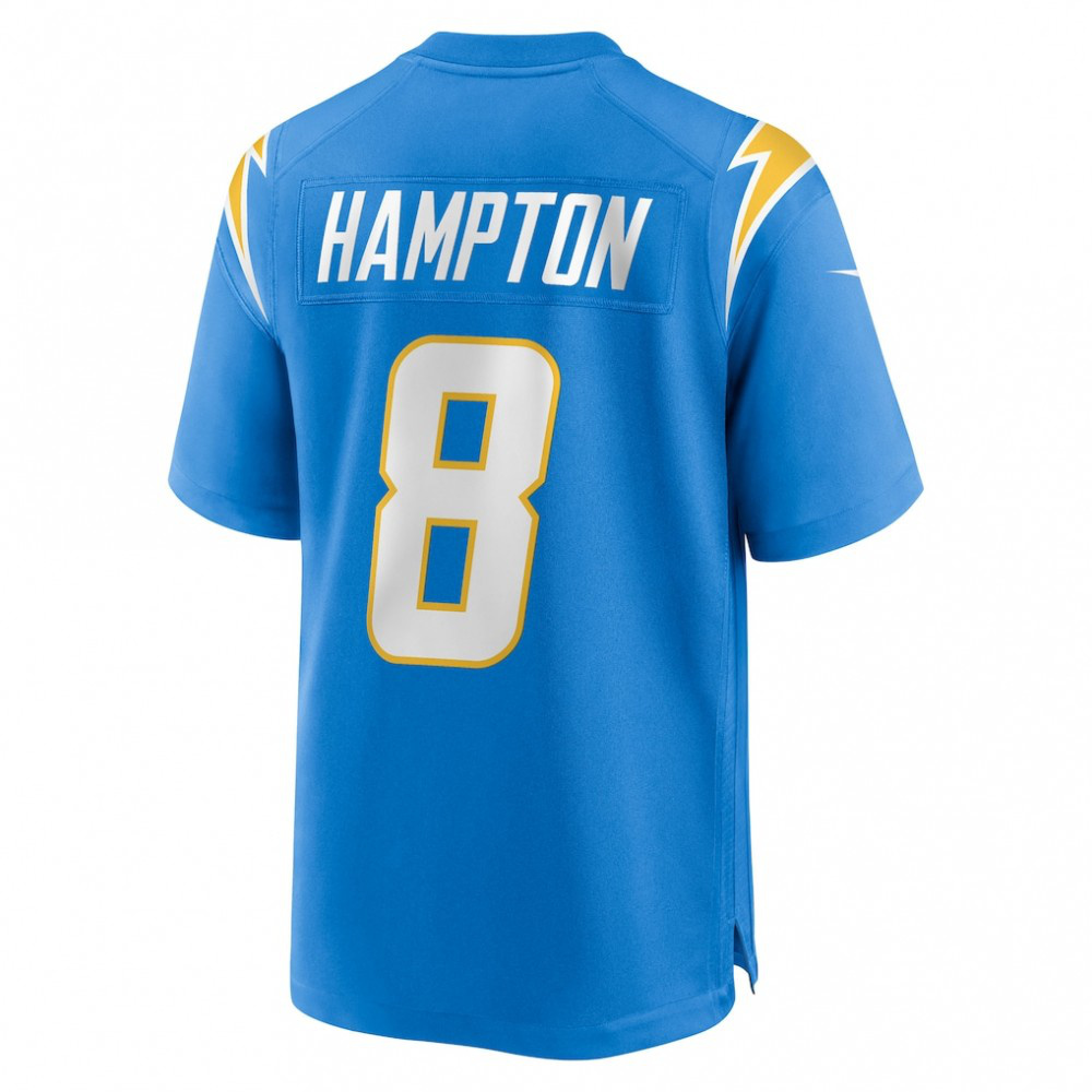 Omarion Hampton Los Angeles Chargers Nike 2025 NFL Draft First Round Pick Game Jersey - Powder Blue-FF04   NFL 