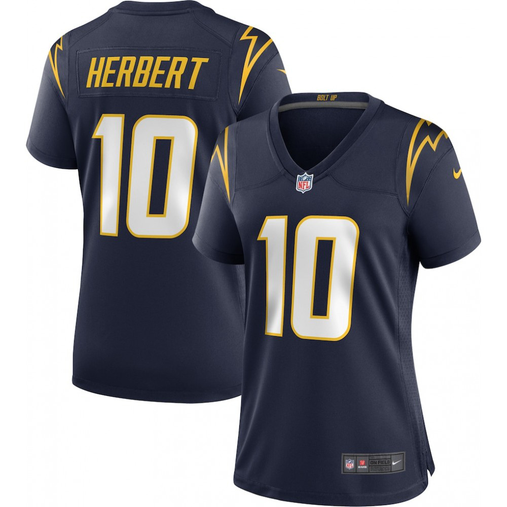 Justin Herbert Los Angeles Chargers Nike Women's Alternate Game Jersey - Navy-FF04   NFL 
