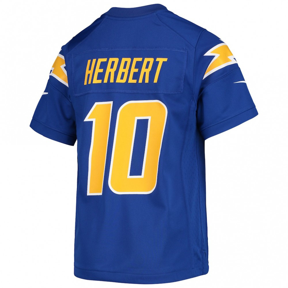 Justin Herbert Los Angeles Chargers Nike Youth Game Jersey - Royal-FF04   NFL 