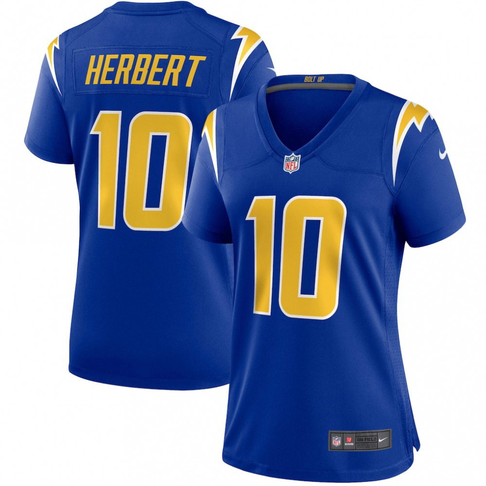 Justin Herbert Los Angeles Chargers Nike Women's Game Jersey - Royal-FF04   NFL 
