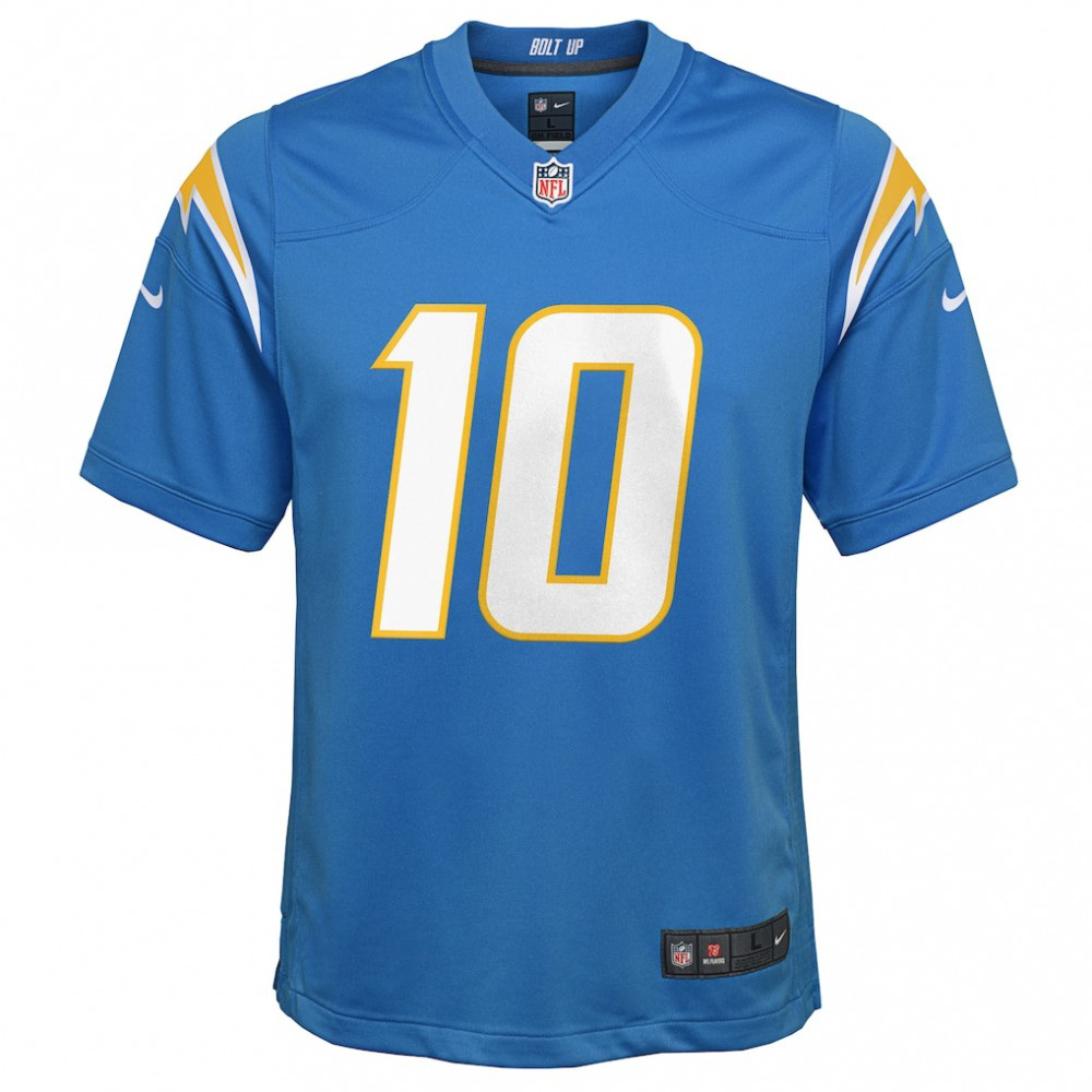 Justin Herbert Los Angeles Chargers Nike Youth Game Jersey - Powder Blue-FF04   NFL 