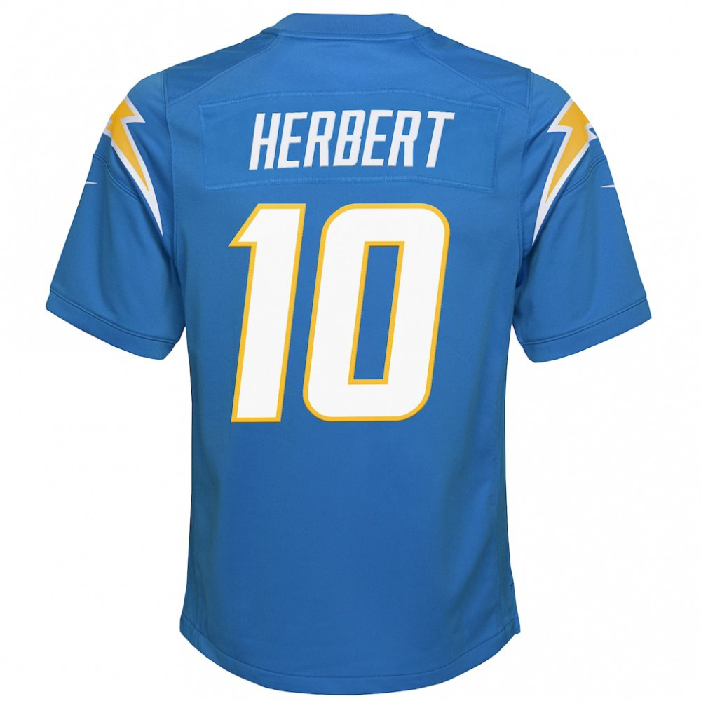 Justin Herbert Los Angeles Chargers Nike Youth Game Jersey - Powder Blue-FF04   NFL 