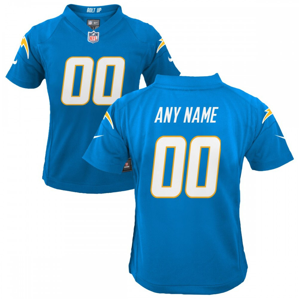 Los Angeles Chargers Nike Youth Custom Game Jersey - Powder Blue-FF04   NFL 