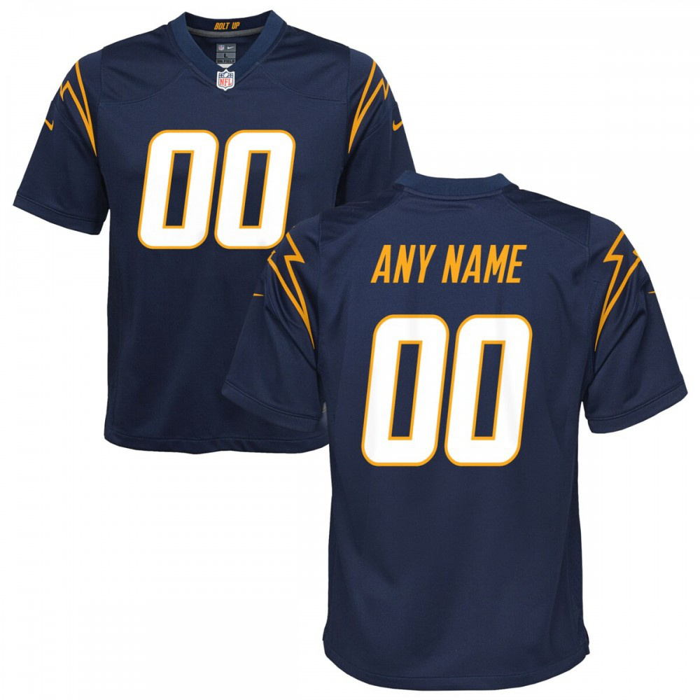 Los Angeles Chargers Nike Youth Alternate Custom Game Jersey - Navy-FF04   NFL 