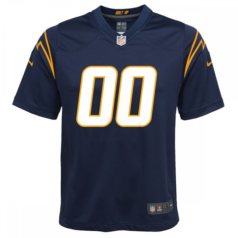 Los Angeles Chargers Nike Youth Alternate Custom Game Jersey - Navy-FF04   NFL 