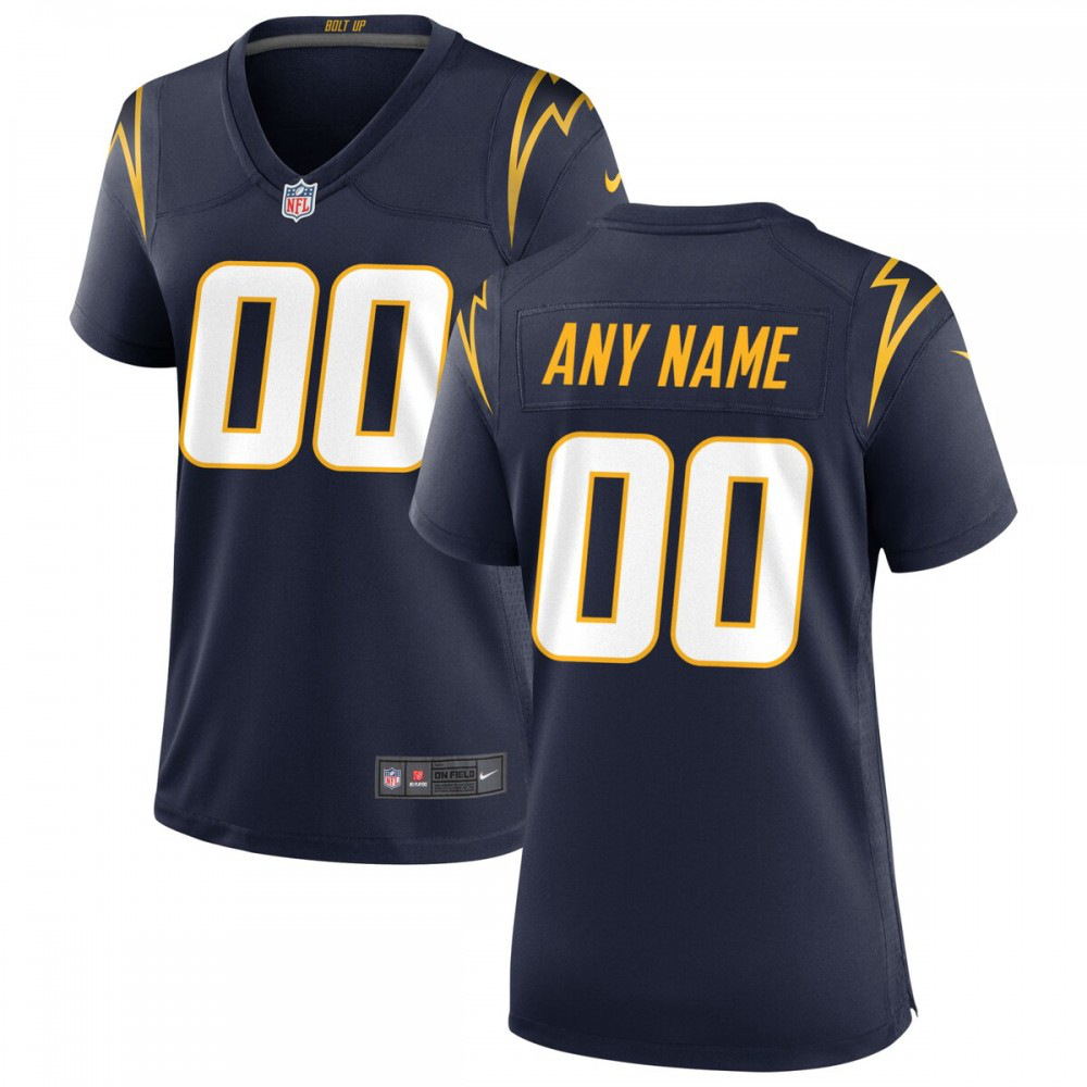 Los Angeles Chargers Nike Women's Alternate Custom Game Jersey - Navy-FF04   NFL 