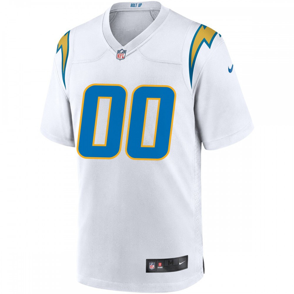 Los Angeles Chargers Nike Custom Game Jersey - White-FF04   NFL 