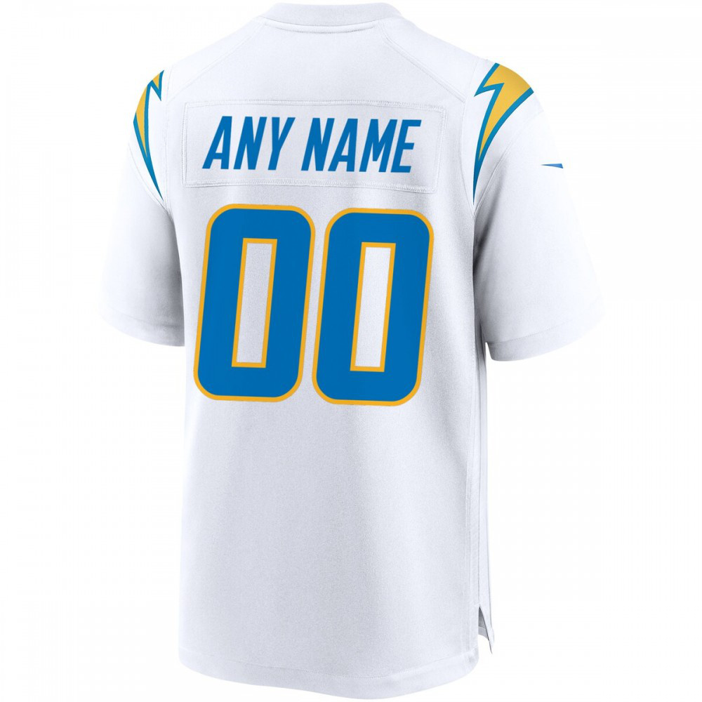 Los Angeles Chargers Nike Custom Game Jersey - White-FF04   NFL 