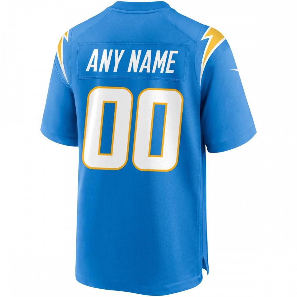 Los Angeles Chargers Nike Custom Game Jersey - Powder Blue-FF04   NFL 