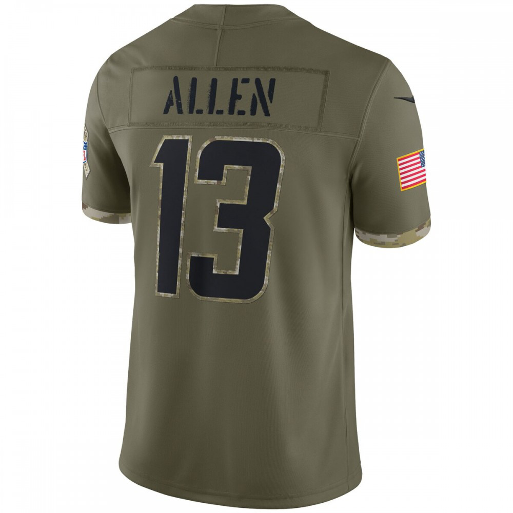 Keenan Allen Los Angeles Chargers Nike 2022 Salute To Service Limited Jersey - Olive-FF04   NFL 