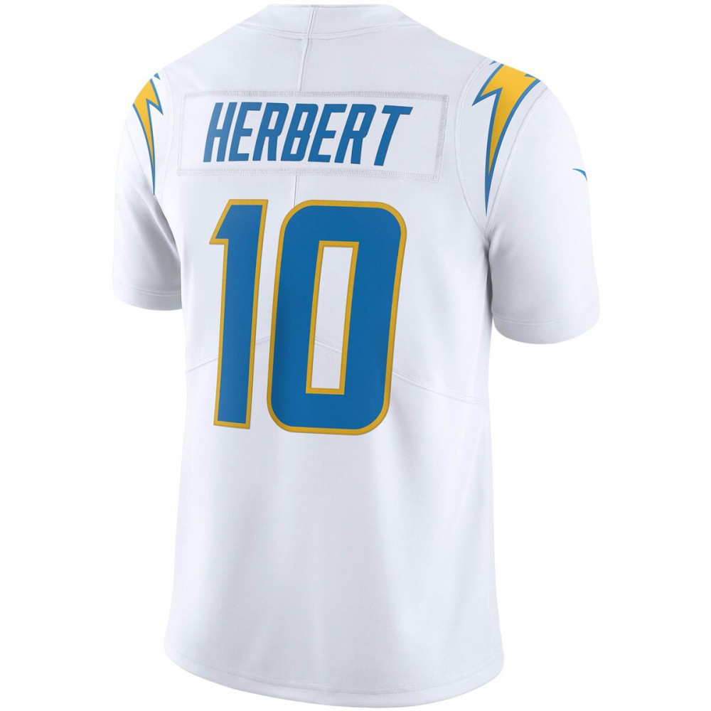 Justin Herbert Los Angeles Chargers Nike Vapor Limited Jersey - White-FF04   NFL 