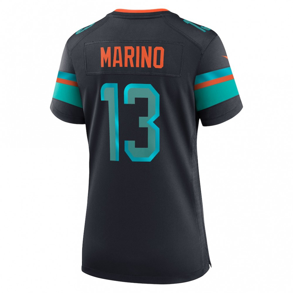 Dan Marino Miami Dolphins Nike Women's 2025 Rivalries Collection Retired Player Game Jersey - Pitch Blue-FF04   NFL 